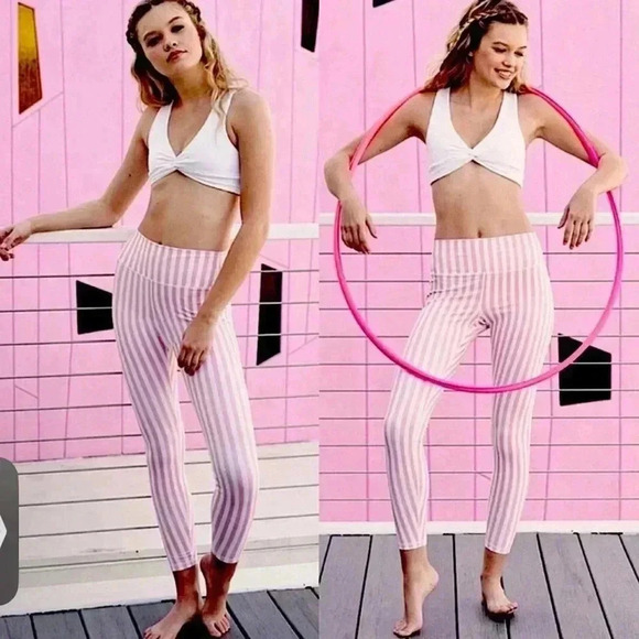 Spiritual Gangster Pants - Spiritual Gangster Candy Stripe NWT